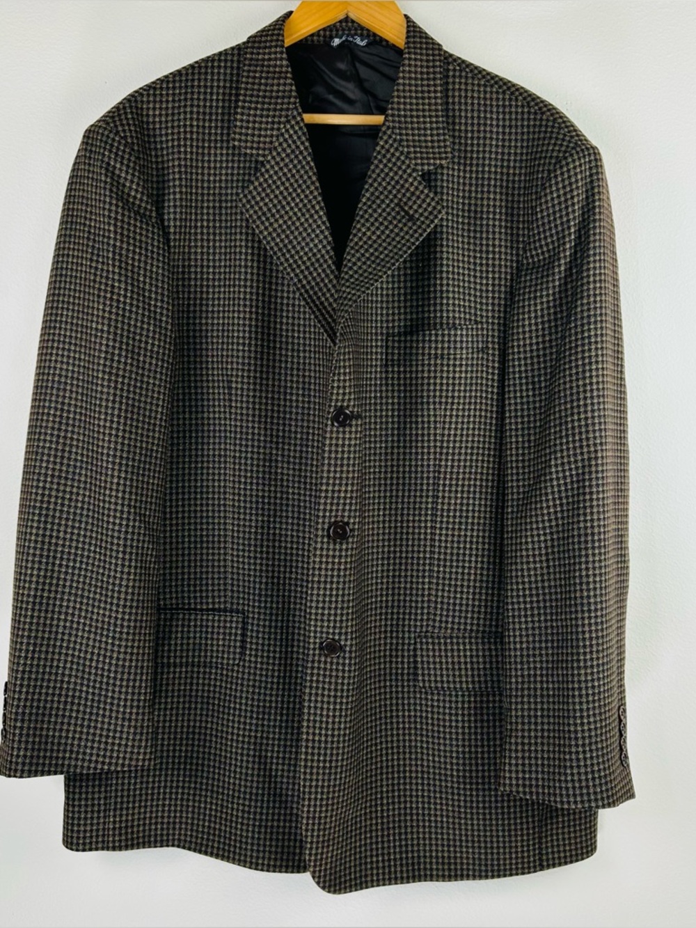 Vito Rufolo Men’s Lanificio Di Pray Wool Three Button Italian Blazer Size 50RE